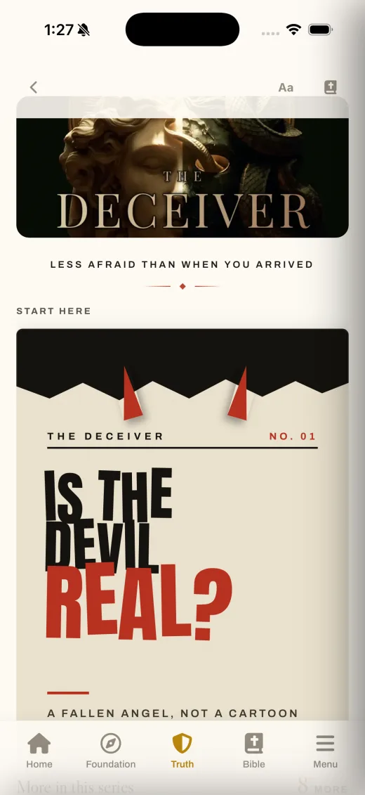 Truth & Foundation app: 'Is the Devil Real?': the opening article of The Deceiver series